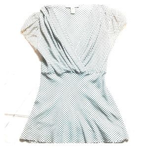 White House Black Market Polka Dot Career Blouse